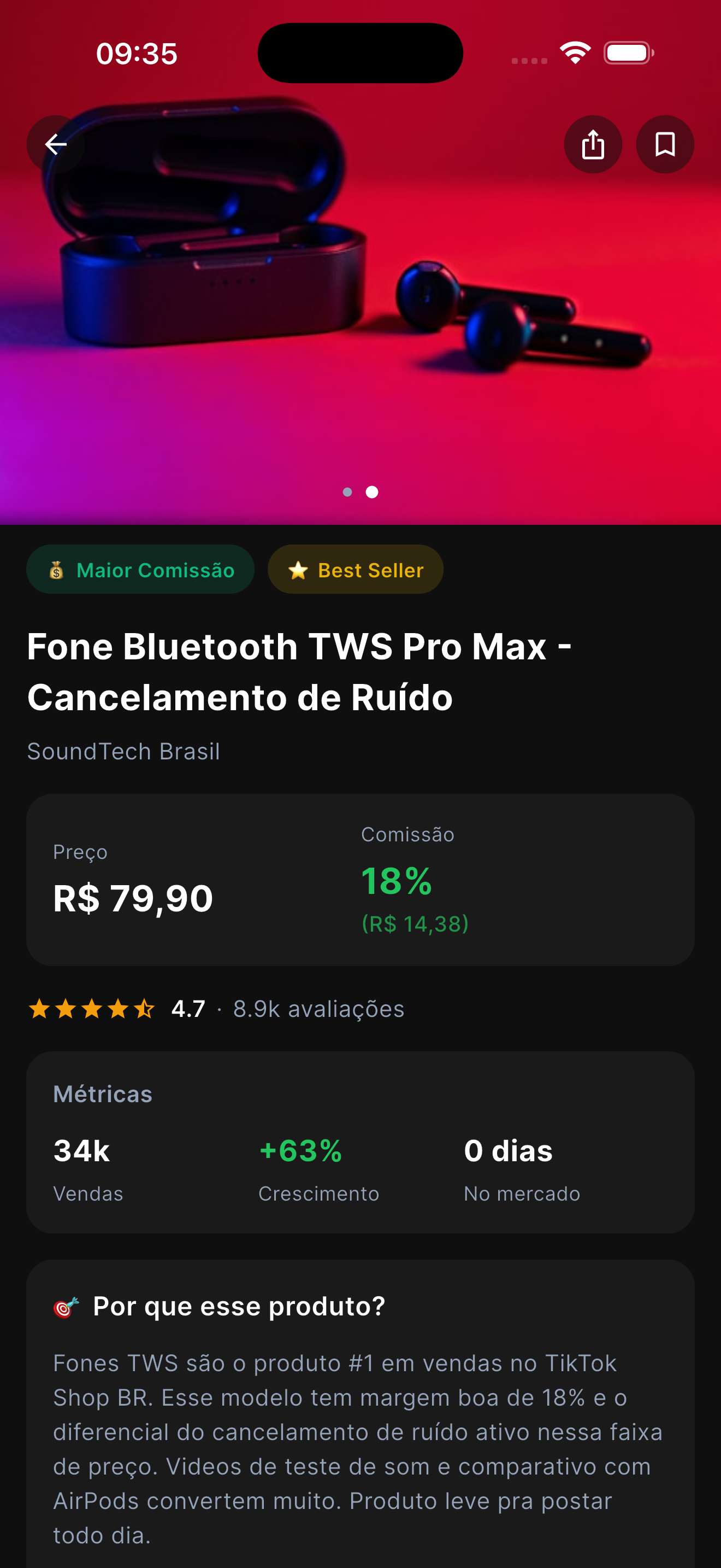 Product Pick detalhe